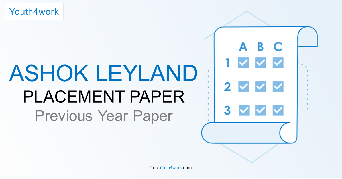 Ashok Leyland Recruitment Process, Test Pattern, practice free mock