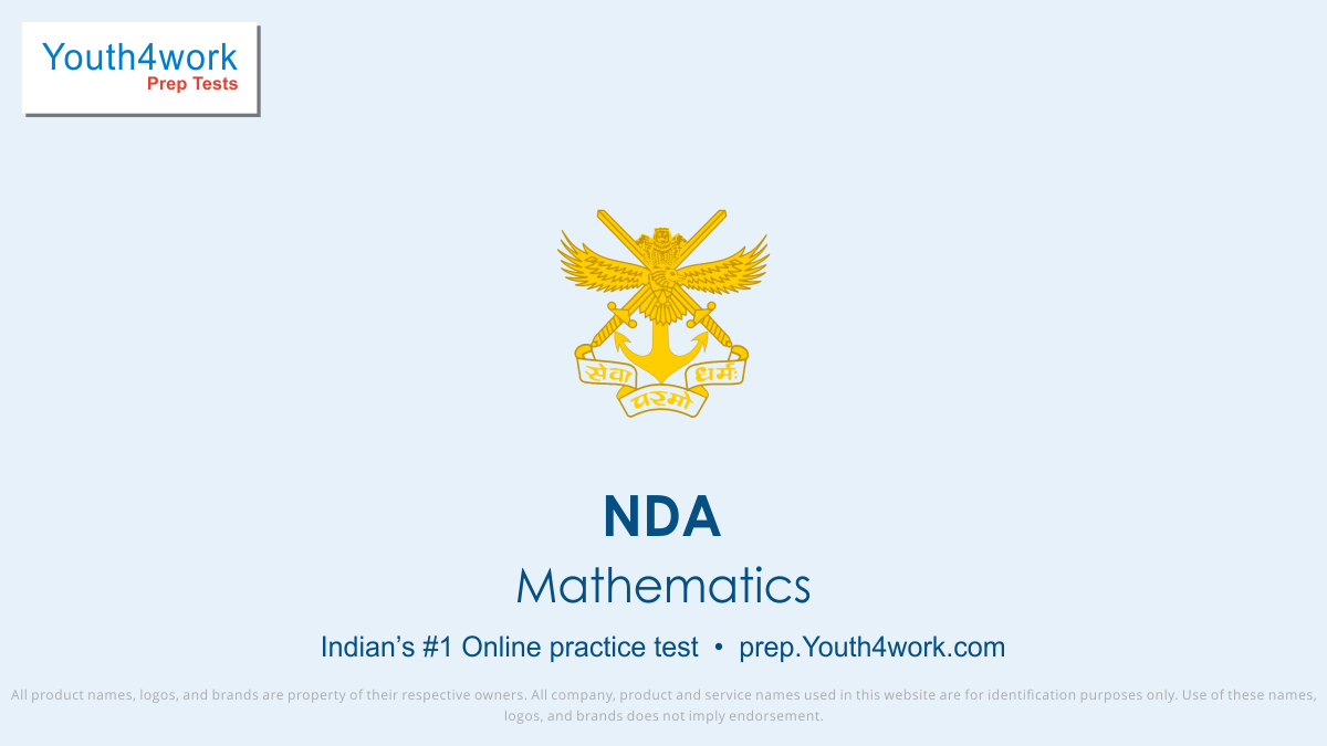 upsc nda free mathematics mock tests, nda online mathematics test series, nda mathematics practice set, nda mathematics preparation test, online entrance exam mathematics test for nda, nda mathematics mcqs question, union public service commission national defence academy mathematics mock test