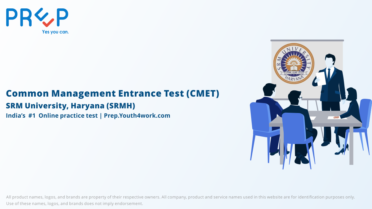 SRMH Common Management Entrance Exam, SRMH common management   online tests, SRMHCMAT mock test, SRMHCMAT preparation, SRMHCMAT exam test, SRMHCMAT free mock test, SRMHCMAT online test