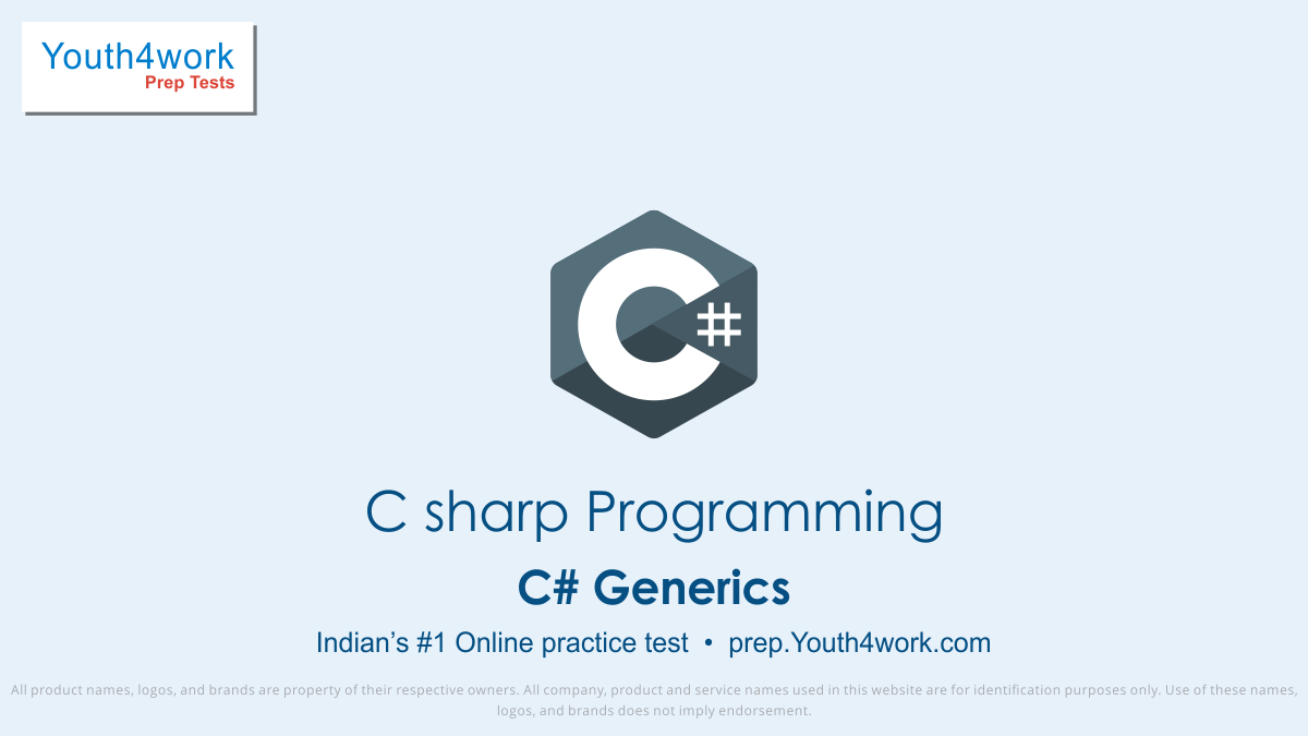 C# Programming generics questions, C# Programming generics codes, C# Programming generic class, C# Programming generic class practice test, C# Programming generic class online practice questions, dot net, interview, questions, preparation, asp, free online test, asp dot net, practice papers, mock te