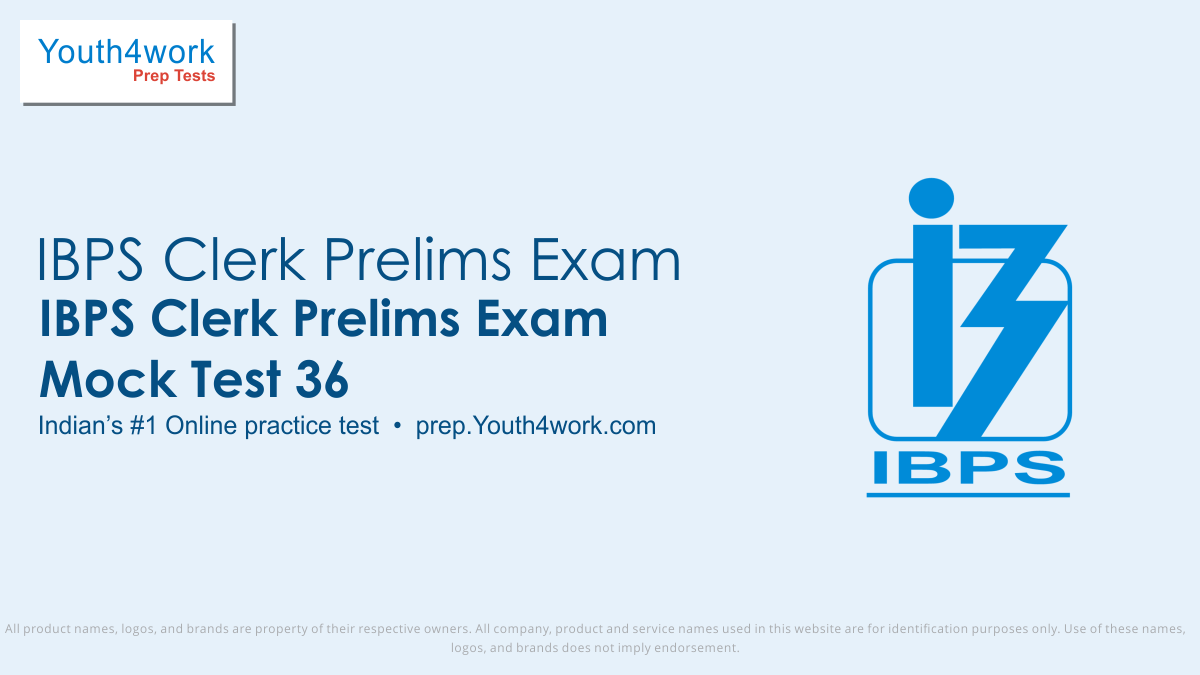 IBPS Clerk online Preparation, IBPS Clerk Online Test, IBPS Clerk Free Practice Test, IBPS Clerk Mock Test, IBPS Clerk Aptitude Test