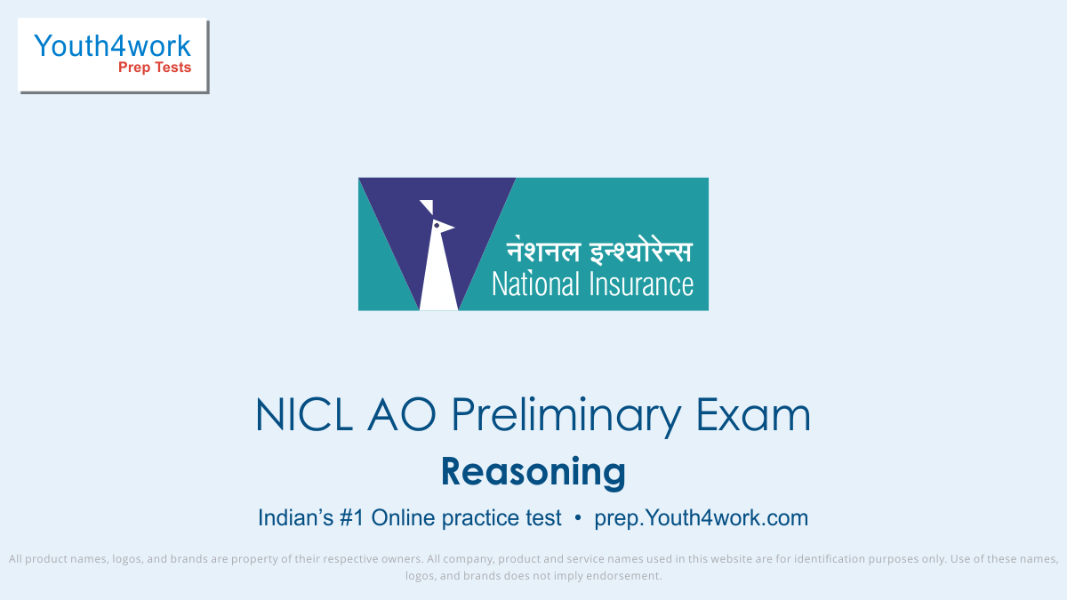 NICL AO Main Exam, NICL AO mock test,  NICL AO practice test, NICL AO previous year papers, NICL AO recruitment, NICL AO model test papers, Reasoning test series,