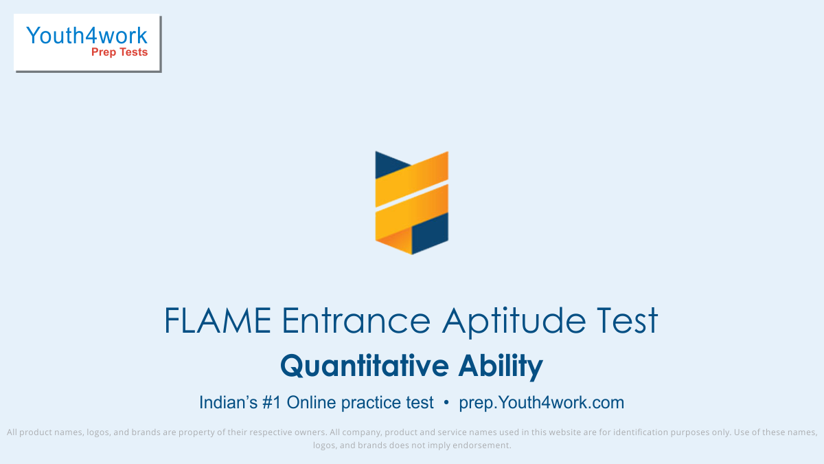 flame entrance free quantitative ability mock tests, flame entrance online quantitative ability test series, flame entrance quantitative ability practice set, flame entrance quantitative ability preparation test, online entrance exam quantitative ability test for flame entrance, flame entrance quant