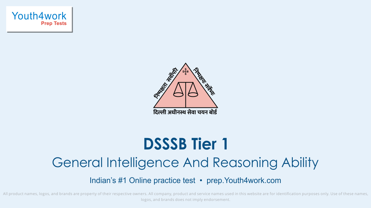 DSSSB, dsssb online test, sample paper, dsssb recruitment, dsssb recruitment exam, dsssb tier 1, exam prep, online test, mock test, question paper, practice test