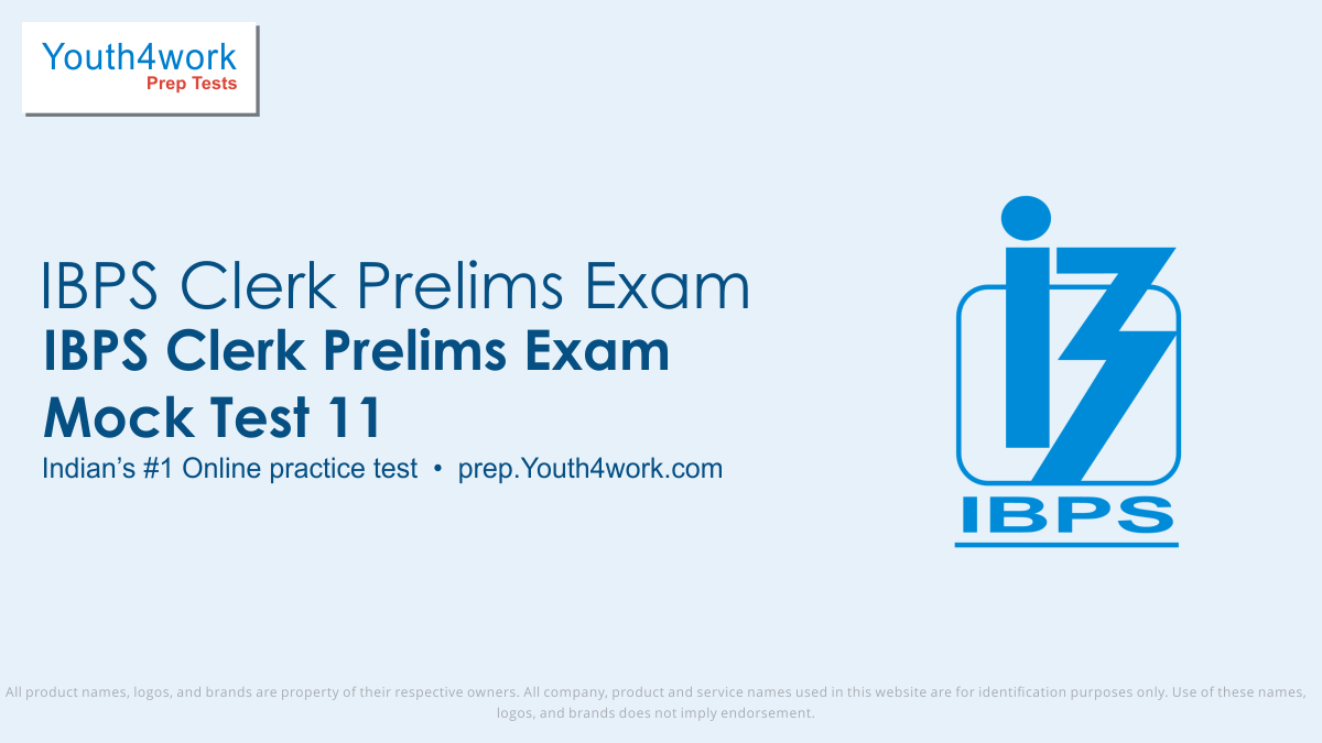 IBPS Clerk Prelims Exam Free Mock Test, IBPS Clerk online Preparation, IBPS Clerk Sample paper, IBPS Clerk Online Practice Test, Exam pattern and syllabus, IBPS Clerk Aptitude Test, online entrance exam preparation practice, IBPS Prelims last year paper, Institute of Banking Personnel Selection vaca