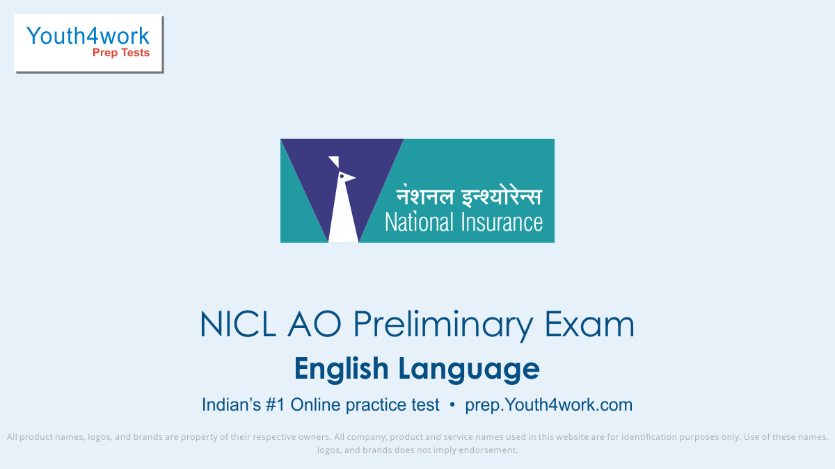 NICL AO Main Exam, NICL AO mock test,  NICL AO practice test, NICL AO previous year papers, NICL AO recruitment, NICL AO model test papers, English language test series