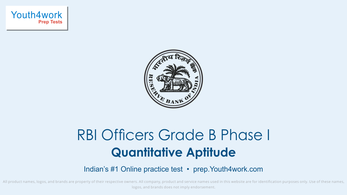 rbi grade b phase 1 free quantitative aptitude mock tests, rbi grade b phase 1 online aptitude test series, rbi grade b phase 1 aptitude practice set, rbi grade b phase 1 aptitude preparation test, online entrance exam aptitude test for rbi grade b phase 1, rbi grade b phase 1 aptitude mcqs question