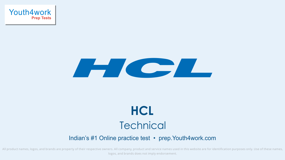 HCL, HCL Placement, HCL Jobs, HCL Recruitment, HCL mock test, HCL online preparation, HCL question paper, HCL free Mock Test, HCL Interview question, Prepare for HCL