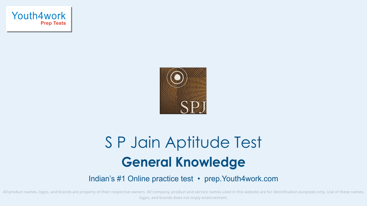 Sp Jain College General Knowledge Online Mock Test