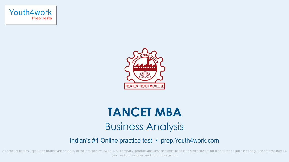 tancet free business analysis mock test, tancet online business analysis test series, tancet business analysis practice set, tancet business analysis preparation test, online entrance exam business analysis test for tancet, tancet business analysis mcqs questions, tamil nadu common entrance business