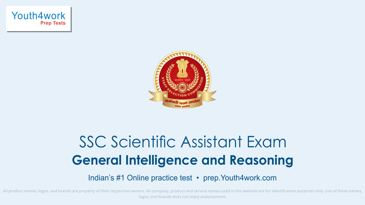 Ssc Scientific Assistant Exam Reasoning Aptitude Mock Test Series