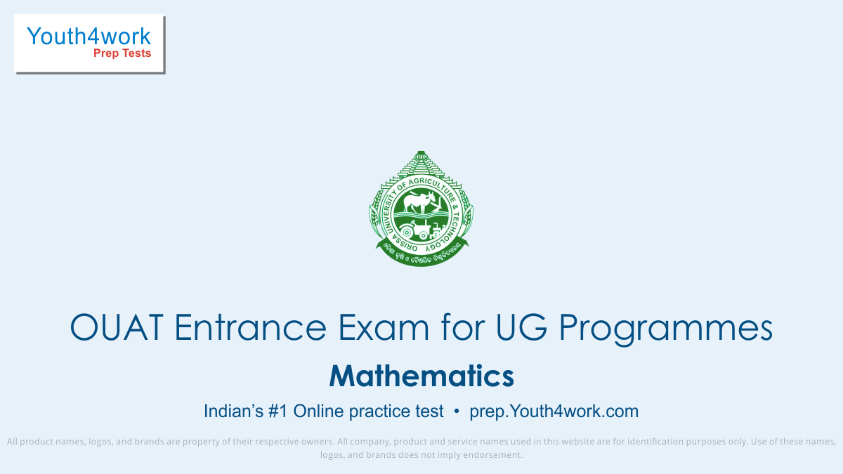 ouat free mathematics mock tests, ouat online mathematics test series, ouat mathematics practice set, ouat mathematics preparation test, online entrance exam mathematics test for ouat, ouat mathematics mcqs question, odisha university of agriculture and technology mathematics test