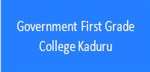 GFGC-Government First Grade College Kaduru