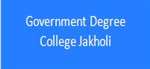 GDC-Government Degree College Jakholi