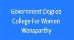 GDCW-Government Degree College For Women Wanaparthy
