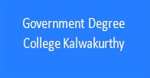 GDC-Government Degree College Kalwakurthy