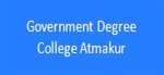 GDC-Government Degree College Atmakur