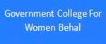 GCW-Government College For Women Behal