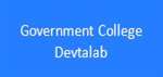 GC-Government College Devtalab