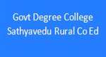 GDCSRCE-Govt Degree College Sathyavedu Rural Co Ed