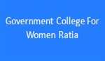 GCW-Government College For Women Ratia