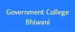 GCB-Government College Bhiwani