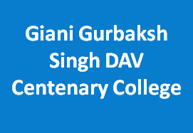 GGSDAVCC-Giani Gurbaksh Singh DAV Centenary College