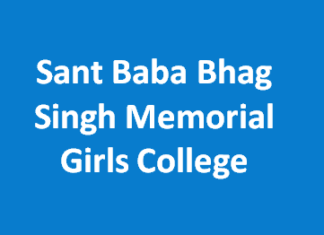 SBBSMGC-Sant Baba Bhag Singh Memorial Girls College