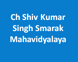 CSKSSM-Ch Shiv Kumar Singh Smarak Mahavidyalaya