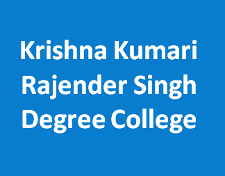 KKRSDC-Krishna Kumari Rajender Singh Degree College