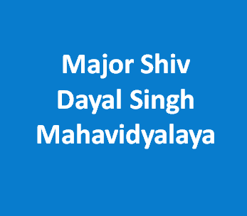 MSDSM-Major Shiv Dayal Singh Mahavidyalaya