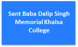 SBDSMKC-Sant Baba Dalip Singh Memorial Khalsa College