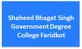 SBSGDCF-Shaheed Bhagat Singh Government Degree College Faridkot