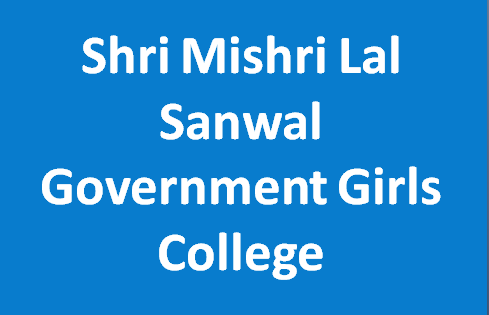 SMLSGGC-Shri Mishri Lal Sanwal Government Girls College