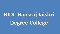 BJDC-Bansraj Jaishri Degree College