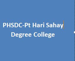 PHSDC-Pt Hari Sahay Degree College