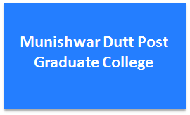 MDPGC-Munishwar Dutt Post Graduate College