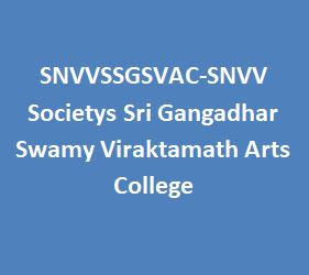 SNVVSSGSVAC-SNVV Societys Sri Gangadhar Swamy Viraktamath Arts College