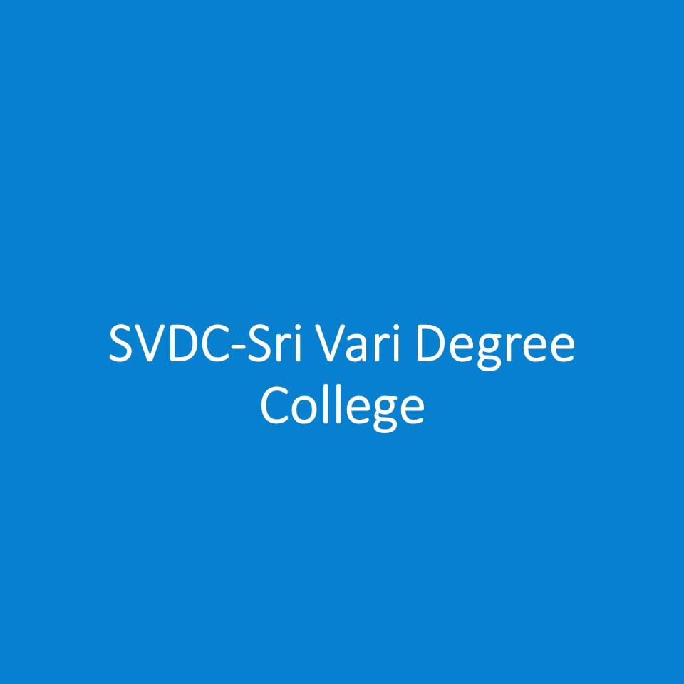 SVDC-Sri Vari Degree College