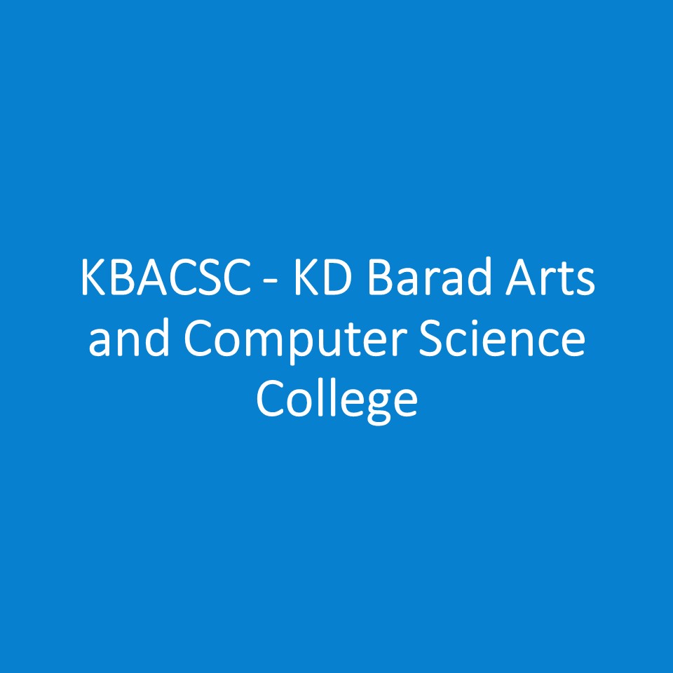 KBACSC - KD Barad Arts and Computer Science College