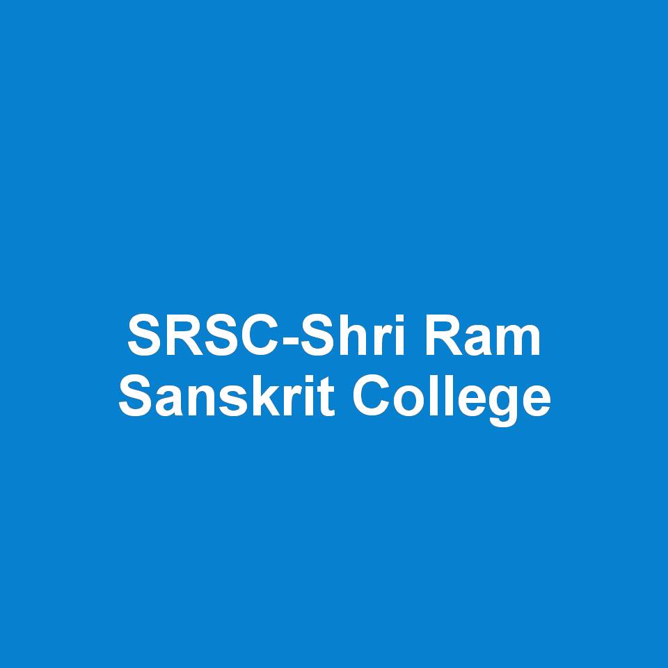 SRSC-Shri Ram Sanskrit College
