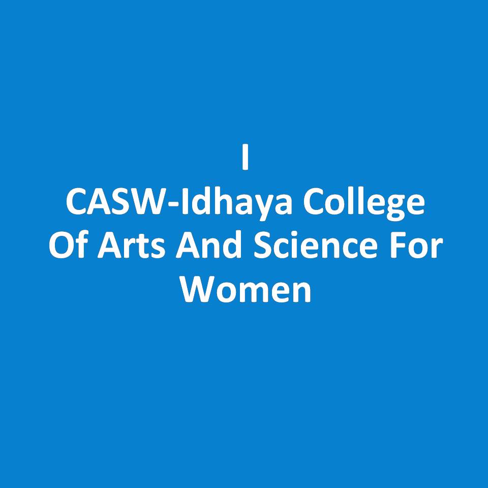ICASW-Idhaya College Of Arts And Science For Women
