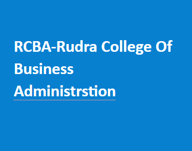 RCBA-Rudra College of Business Administration