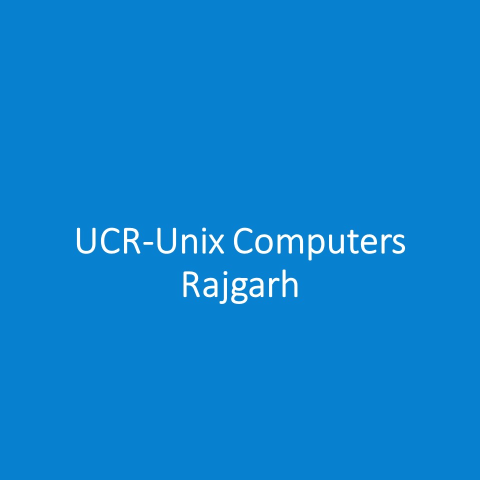 UCR-Unix Computers Rajgarh