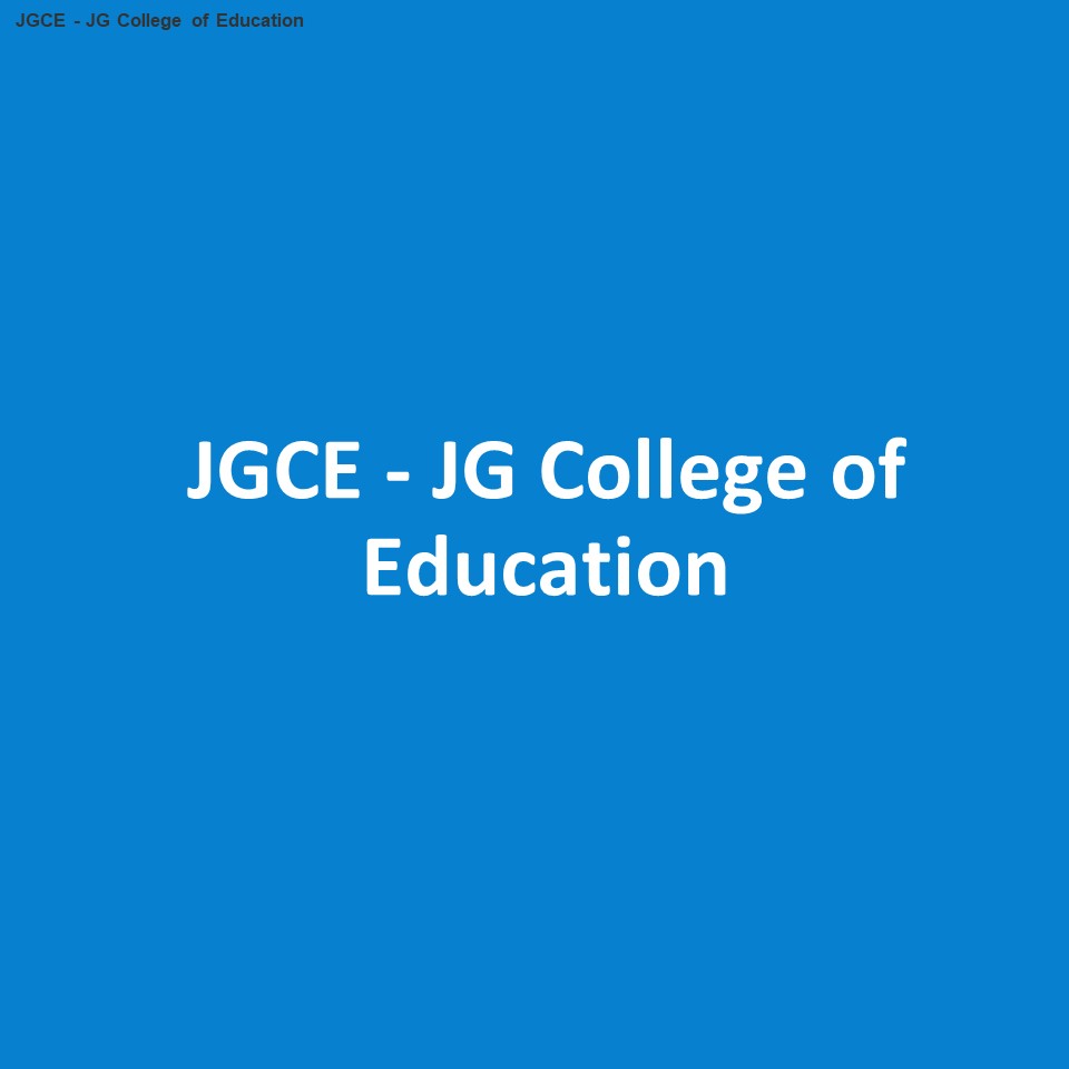 JGCE JG College of Education