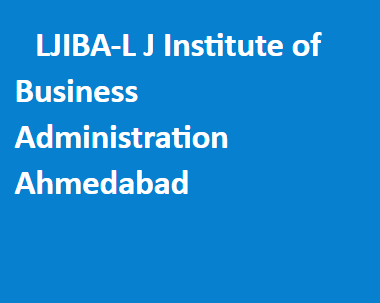 LJIBA-L J Institute of Business Administration Ahmedabad