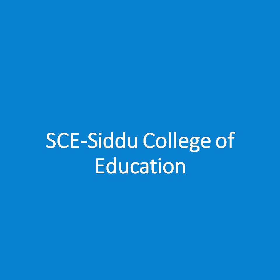 SCE-Siddu College of Education