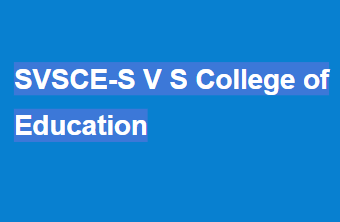 SVSCE-S V S College of Education