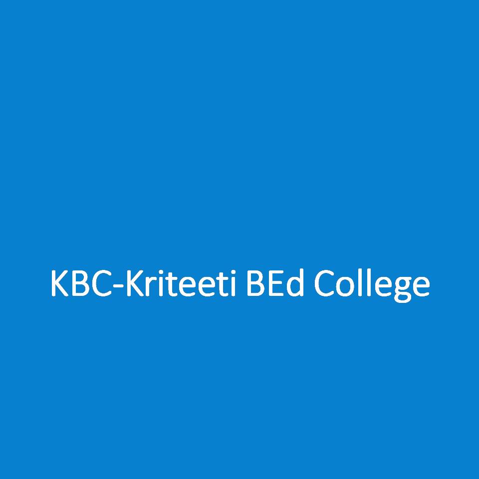 KBC-Kriteeti BEd College