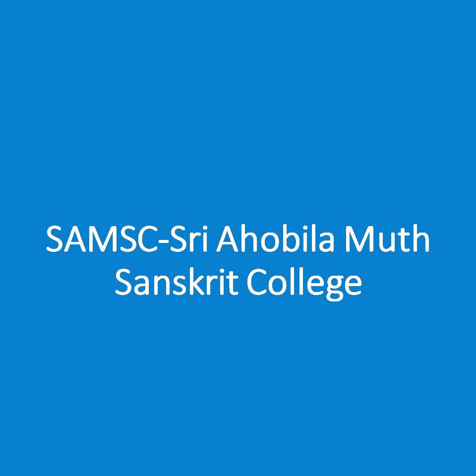 SAMSC-Sri Ahobila Muth Sanskrit College